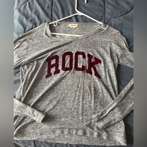 Zadig & Voltaire Heather Gray Long Sleeve Top